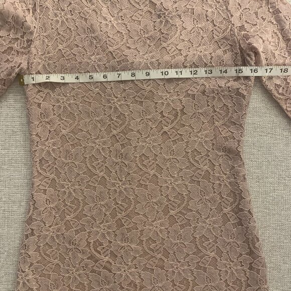 Diane von Furstenberg Mini Dress Zarita Lace beige-mauve; Size 8 - Picture 12 of 15